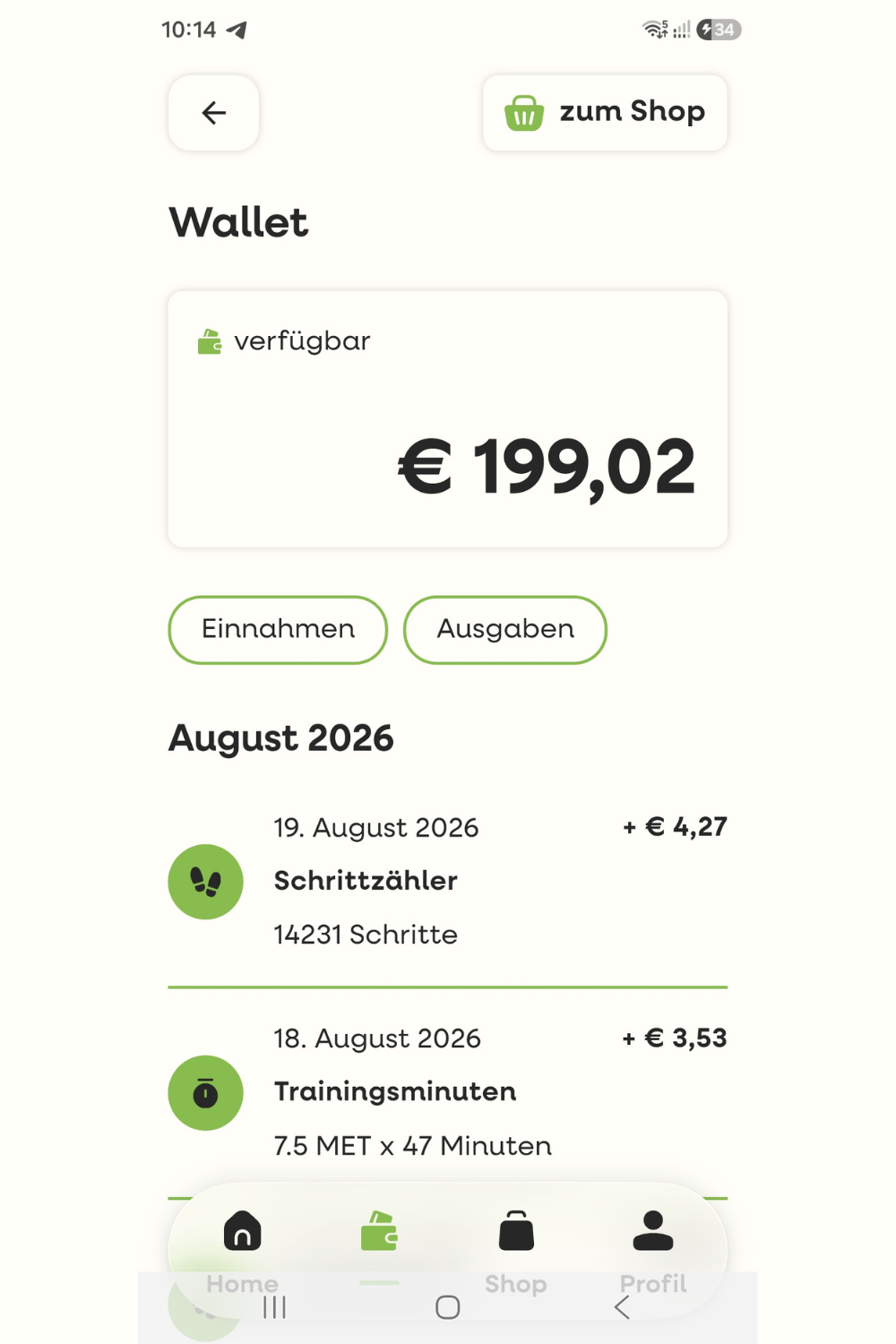 Mit Bewegung Geld verdienen